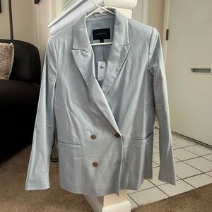 Women's Light blue blazer banana republic